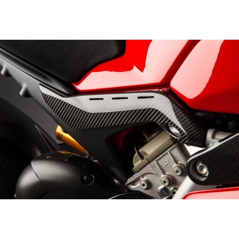 CARD0880 Fianchetti Sotto Serbatoio In Carbonio Coppia Ducati Panigale V4 2018+ Lightech