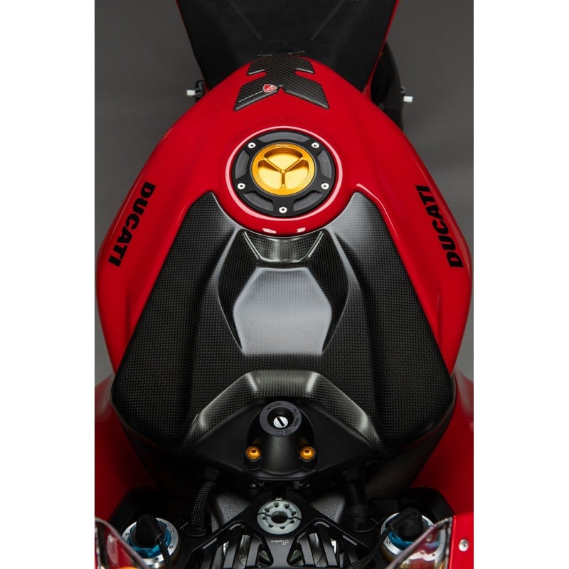 CARD2429M Tapa del depósito de fibra de carbono - Mate Ducati Panigale V4 2025+ Lightech