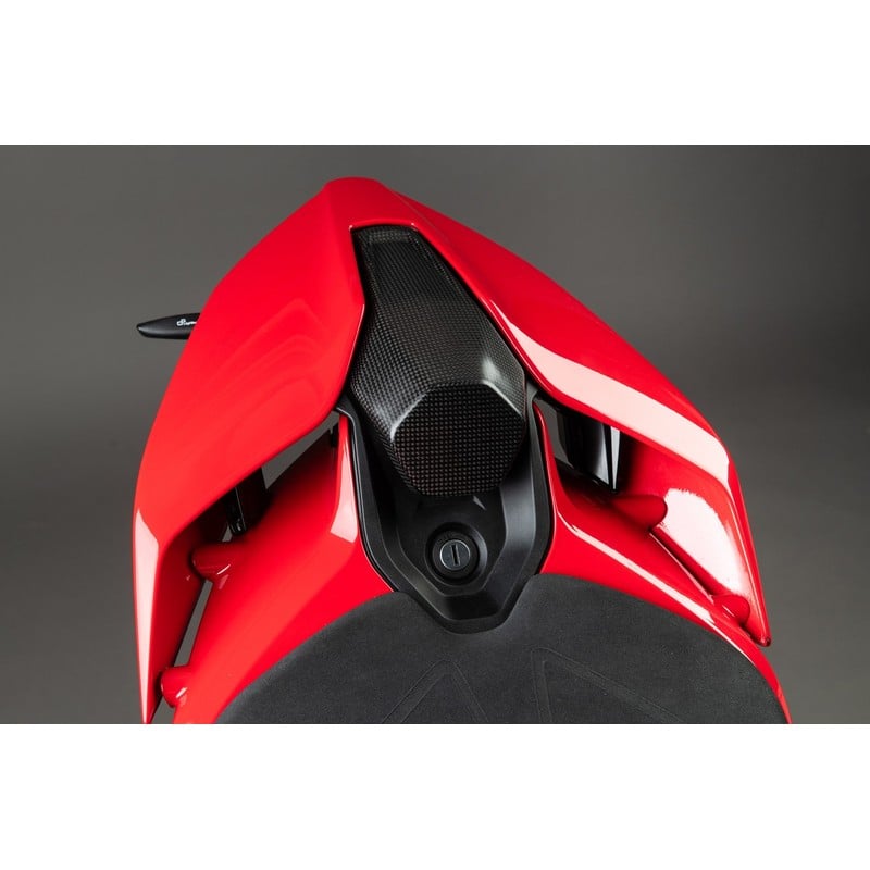 CARD2492M Funda de asiento de pasajero de fibra de carbono - Mate Ducati Panigale V4 2025+ Lightech
