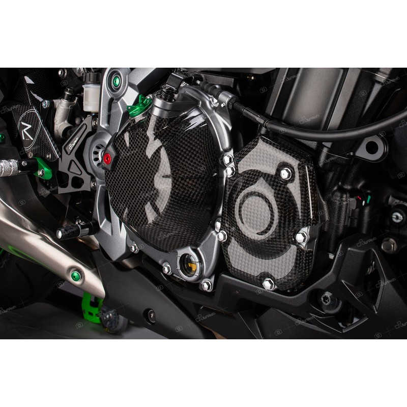 CARK8018 Coperchio Pick Up In Carbonio Kawasaki Z900 2017+ Lightech
