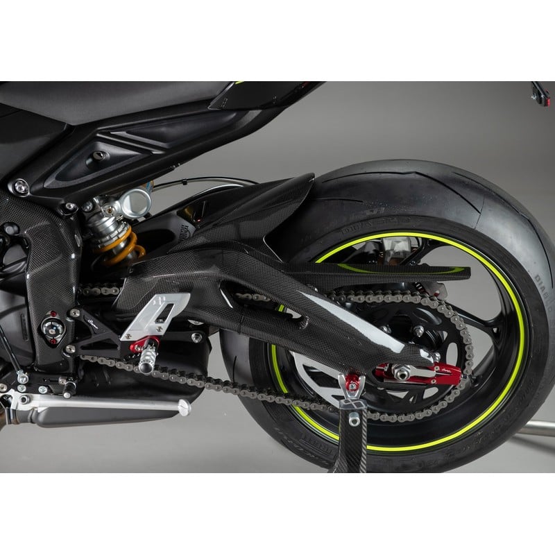 CART2460 Paire de protections de bras oscillant en carbone Triumph Street Triple 765 RS 2017+ Lighte