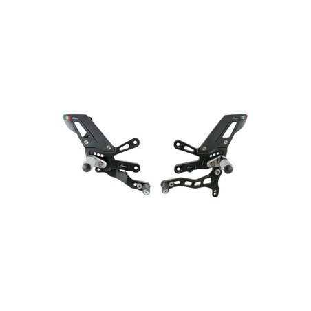 FTRAP005W Adjustable Rear Sets With Fold Up Foot Pegs , Standard Shifting Aprilia RSV4 1100 2021+ Li