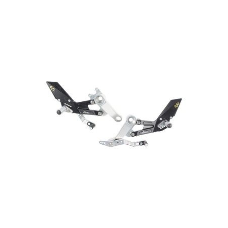 FTRAP007 Repose-pieds réglables avec repose-pieds fixe Aprilia RS 660 2020+ Lightech