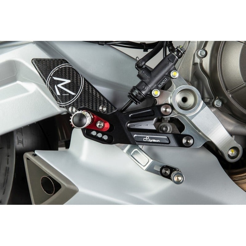 FTRAP007R Repose-pieds réglables version R Aprilia Tuono 660 2020+ Lightech