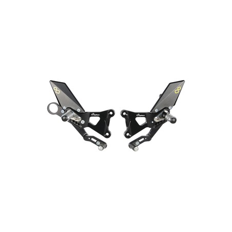 FTRBM001 Verstellbare Fußstützen mit festen Fußstützen Bmw S 1000 RR 2009+ Lightech