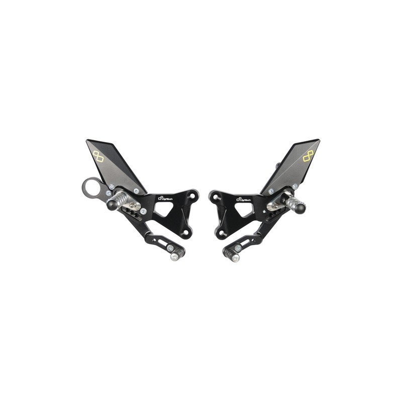 FTRBM001W Adjustable Rear Sets With Fold Up Foot Pegs Bmw HP4 2013+ Lightech