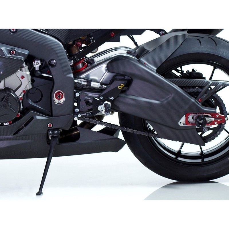 FTRBM001W Reposapiés ajustables con reposapiés articulados Bmw HP4 2013+ Lightech