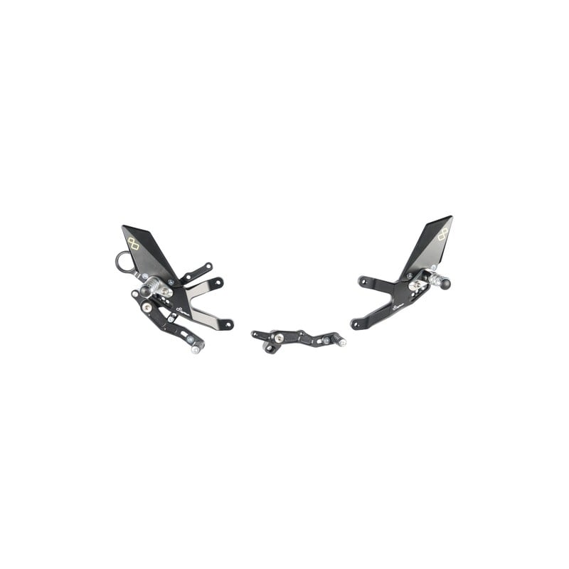 FTRBM004 Regulowane podnóżki z podnóżkami stałymi Bmw S 1000 R 2017+ Lightech