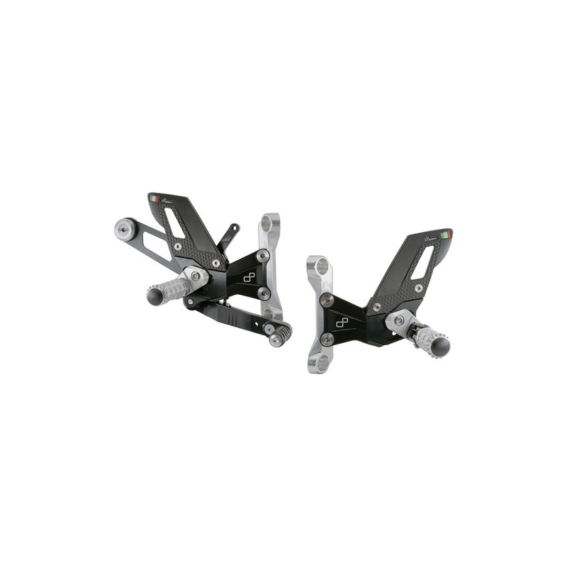 FTRBM008 Reposapiés ajustables con reposapiés fijos Bmw M 1000 R 2022+ Lightech