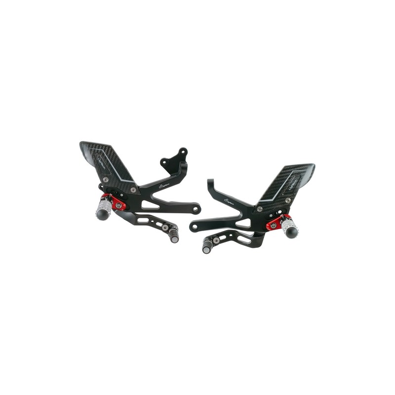 FTRDU012R Verstellbare Fußstützen R-Version Ducati Streetfighter V4 S 2020+ Lightech