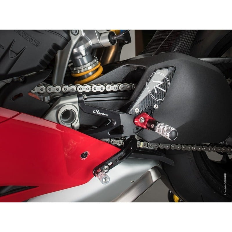 FTRDU012R Verstellbare Fußstützen R-Version Ducati Streetfighter V4 S 2020+ Lightech