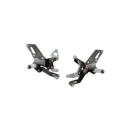 FTRDU014 Pedane Regolabili Con Poggia Piedi Fissi Track Use Ducati Panigale 1199 2012+ Lightech