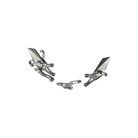 FTRHO006W Repose-pieds réglables avec repose-pieds articulés Honda CBR1000RR 2008+ Lightech