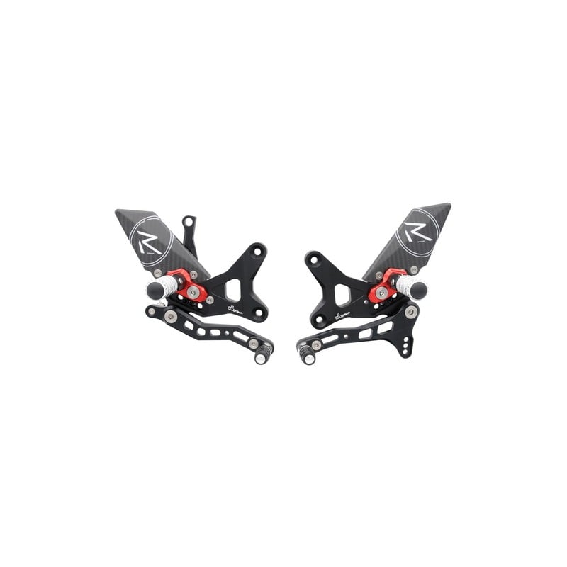 FTRKA003R Reposapiés ajustables versión R Kawasaki ZX10R 2011+ Lightech
