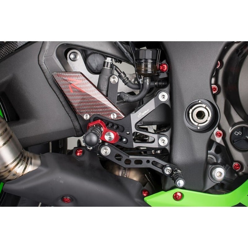 FTRKA006 Repose-pieds réglables avec repose-pieds fixes Kawasaki ZX10R 2016+ Lightech