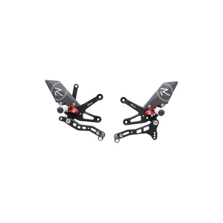 FTRKA006R Reposapiés ajustables versión R Kawasaki ZX10R 2016+ Lightech