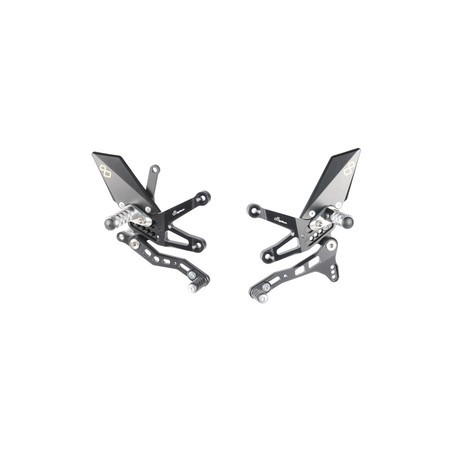 FTRKA006W Repose-pieds réglables avec repose-pieds articulés Kawasaki ZX10R 2016+ Lightech