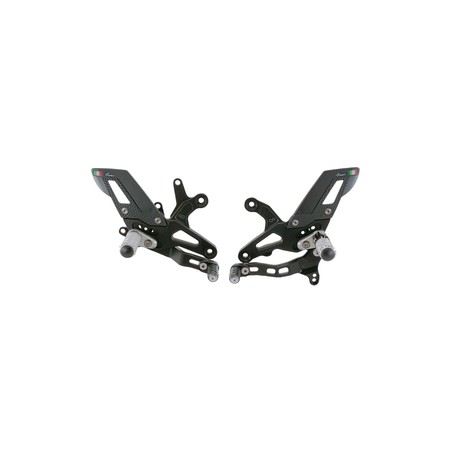FTRKA008W Repose-pieds réglables avec repose-pieds articulés, levier de vitesse droit Kawasaki ZX6R