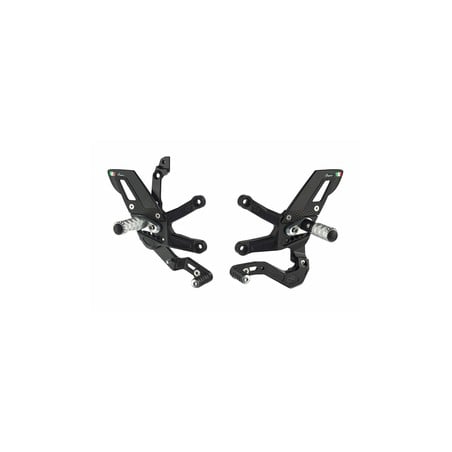 FTRKA011 Pedane Regolabili Con Poggia Piedi Fissi, Cambio Standard Kawasaki ZX10R 2021+ Lightech