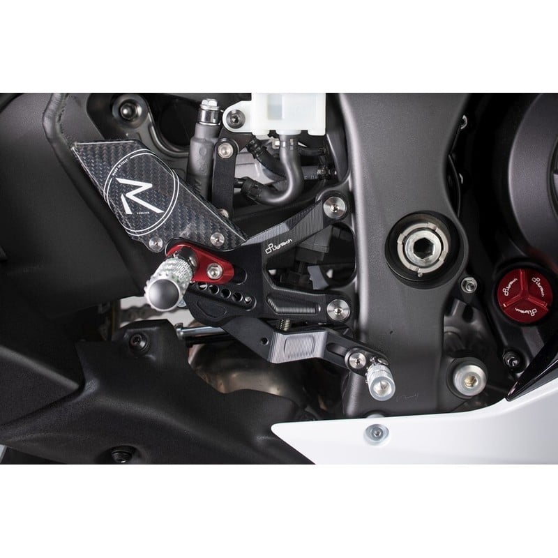 FTRKA011R Ajustable Rear Sets - "R" Version,Standard Shifting Kawasaki ZX10R 2021+ Lightech