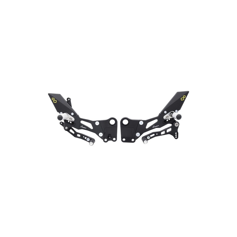 FTRKT001 Verstellbare Fußstützen mit fester Fußstütze Ktm RC 125 2017+ Lightech