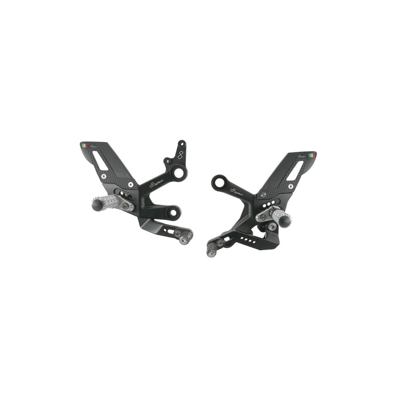 FTRKT002 Repose-pieds réglables avec repose-pieds fixes Ktm Duke 790 2018+ Lightech