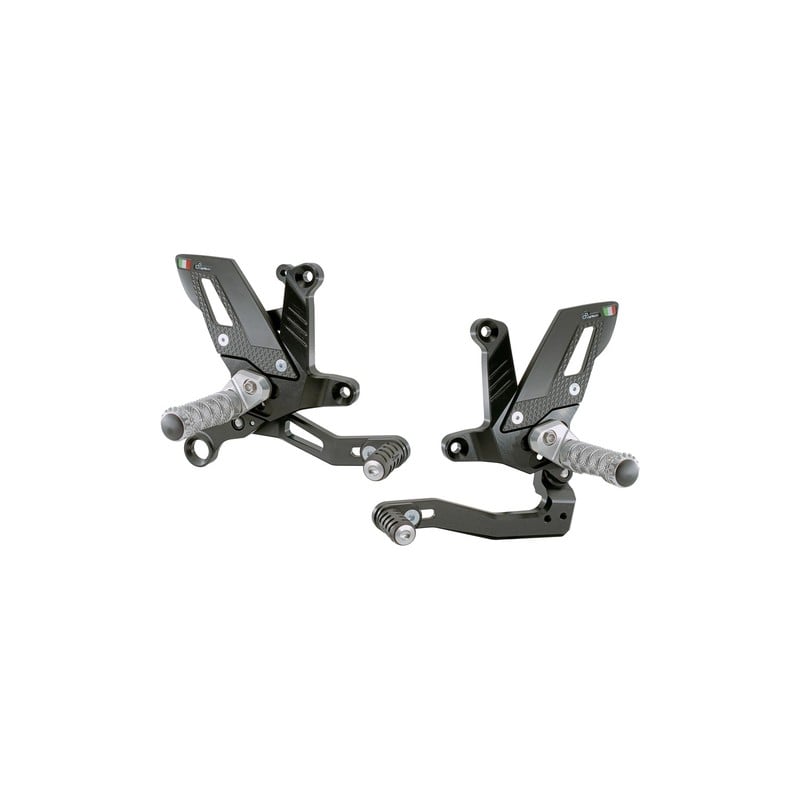 FTRKT004 Repose-pieds réglables avec repose-pieds fixes Ktm Super Duke 1390 R 2024+ Lightech