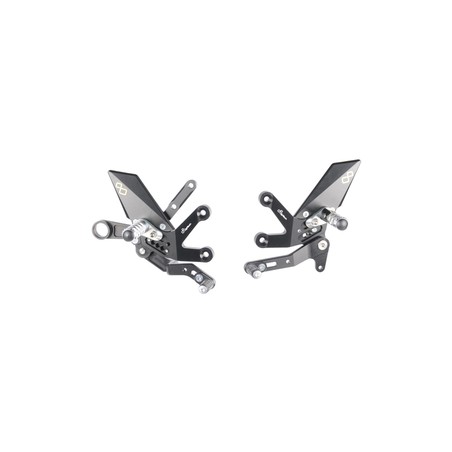 FTRSU003 Repose-pieds réglables avec repose-pieds fixes Suzuki GSX-S1000GT 2015+ Lightech