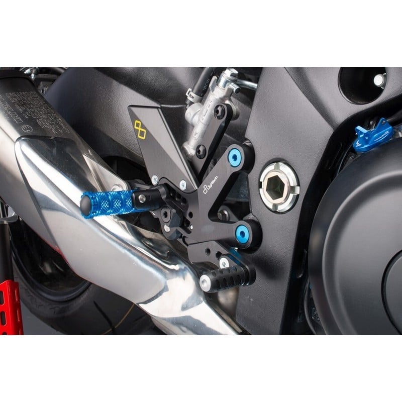 FTRSU003 Repose-pieds réglables avec repose-pieds fixes Suzuki GSX-S1000GT 2015+ Lightech