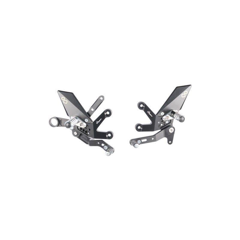 FTRSU003W Adjustable Rear Sets With Fold Up Foot Pegs Suzuki GSX-S1000 2015+ Lightech