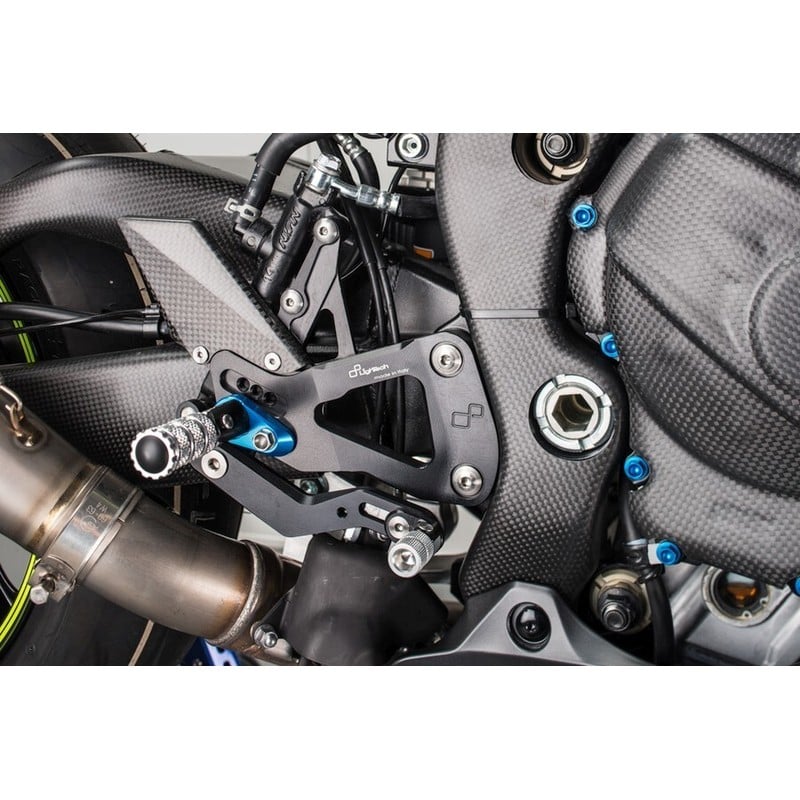 FTRSU004W Repose-pieds réglables avec repose-pieds articulés Suzuki GSX-R1000R 2017+ Lightech