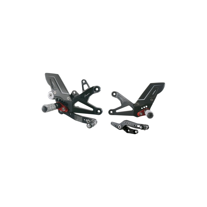FTRTR005R Repose-pieds réglables - Version « R » Triumph Daytona 675 2013+ Lightech
