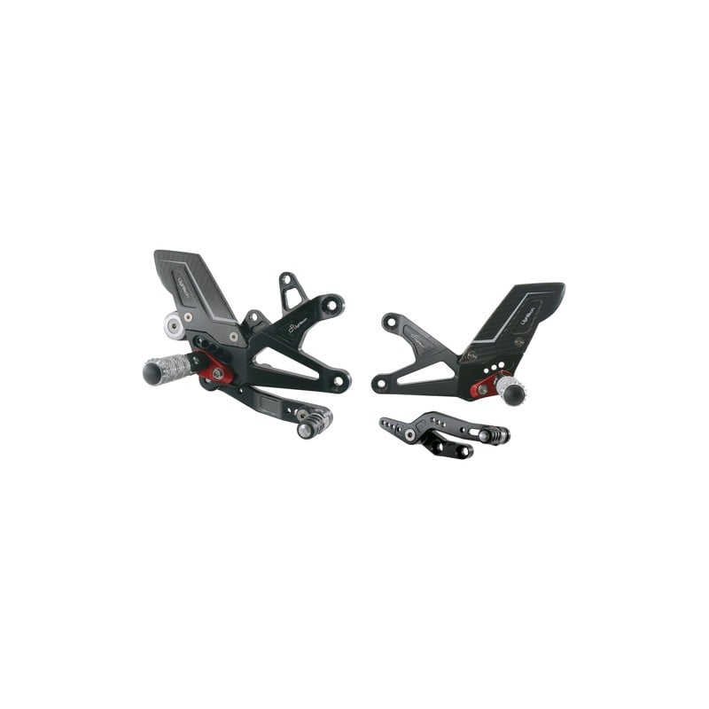 FTRTR005R Repose-pieds réglables - Version « R » Triumph Daytona 765 2013+ Lightech