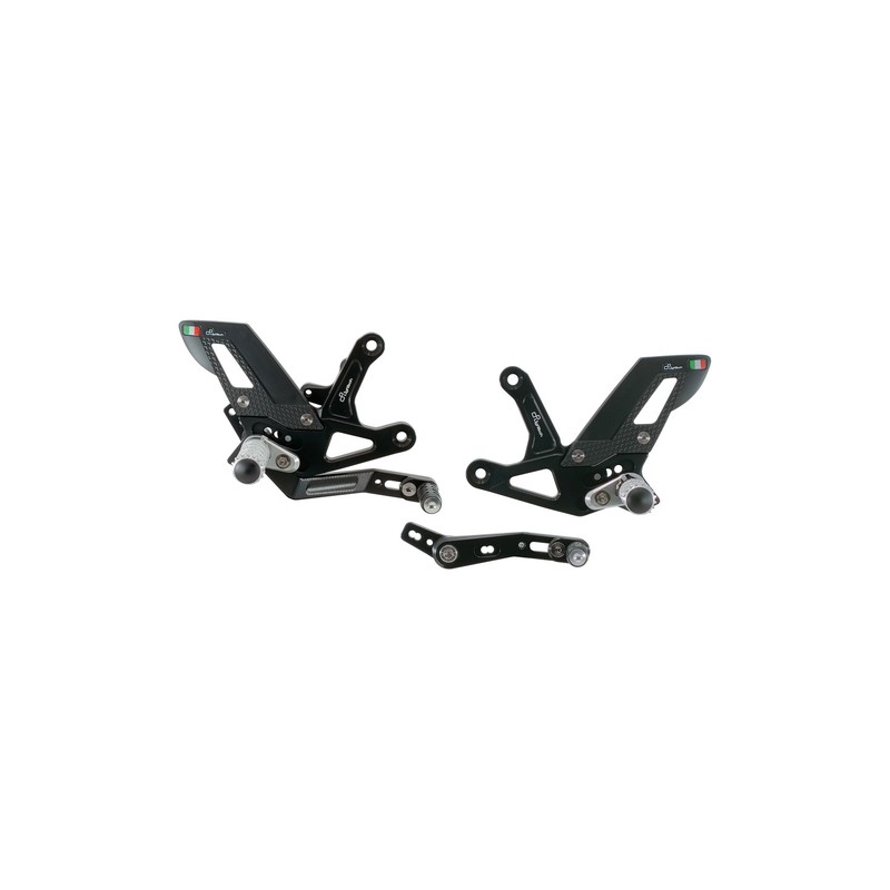 FTRTR006 Reposapiés ajustables con reposapiés fijo Triumph Speed Triple 1200 RS 2021+ Lightech