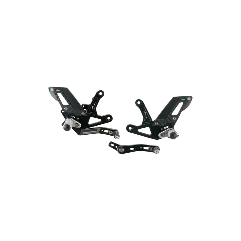 FTRTR006W Reposapiés ajustables con reposapiés articulados Triumph Speed Triple 1200 RS 2021+ Lighte