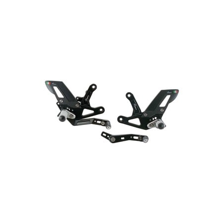 FTRTR006W Verstellbare Fußstützen mit gelenkigen Fußstützen Triumph Speed Triple 1200 RS 2021+ Light