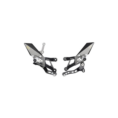 FTRYA014W Repose-pieds réglables avec repose-pieds articulés Yamaha R3 2015+ Lightech