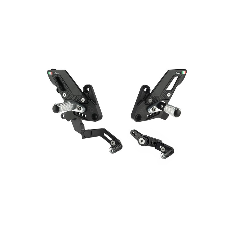 FTRYA017W Reposapiés ajustables con reposapiés articulados Yamaha MT-09 2021+ Lightech