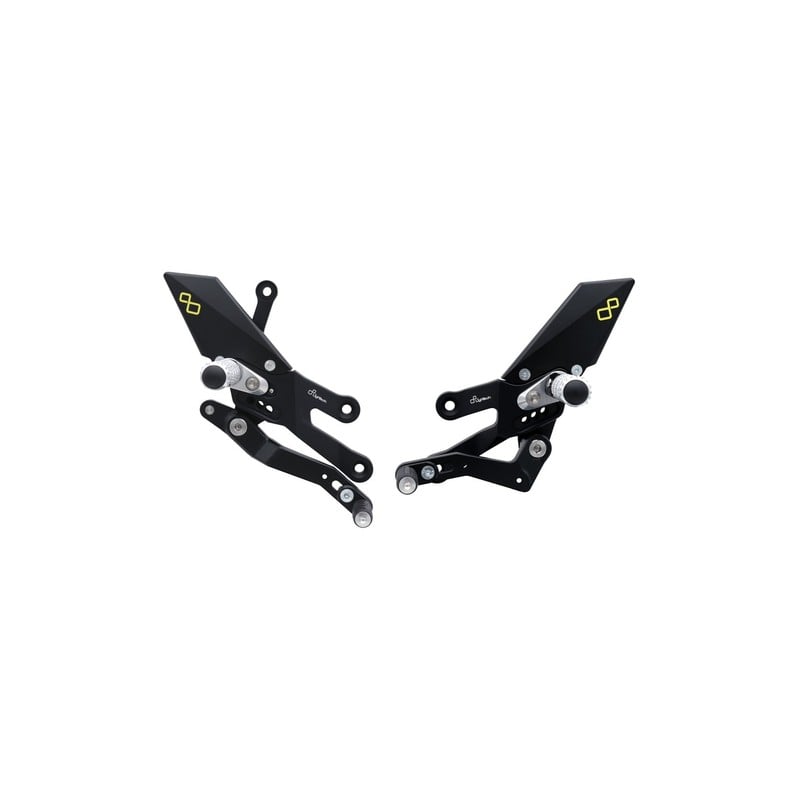 FTRYA018W Repose-pieds réglables avec repose-pieds articulés Yamaha R7 2022+ Lightech