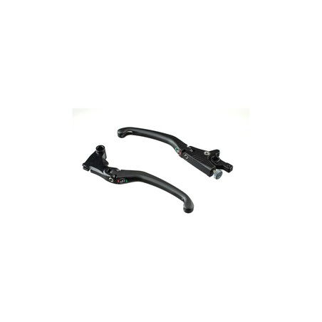 KLEV127J Kit de manetas de freno y embrague de magnesio/aluminio tipo J Kawasaki Ninja 250 2008+ Lig