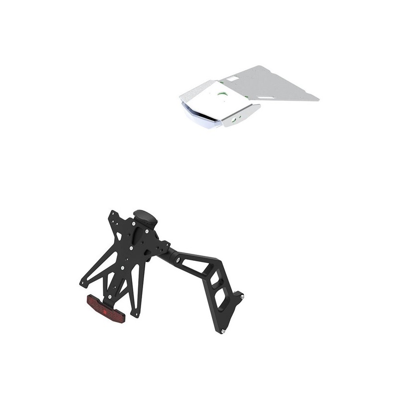 KTARBM109B2 Kit de soporte de matrícula ajustable negro Bmw R nineT Scrambler 2016+ Lightech