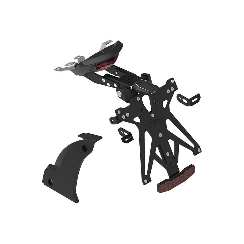 KTARTR110A3 Adjustable License Plate Holder Kit With Swingarm Cover Triumph Trident 660 2021+ Lighte