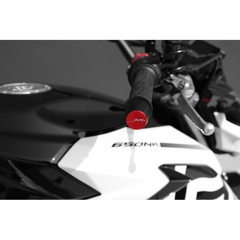 KTM404 Contrapesos de manillar de metal/aluminio Serie 400 Kawasaki Ninja 300 2013+ Lightech