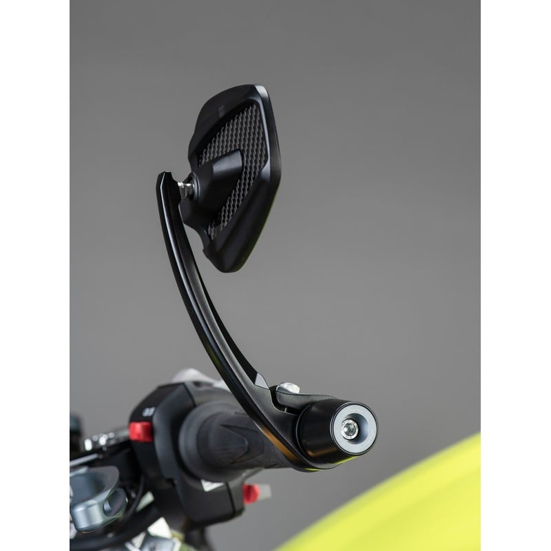 SPEAL035 Pair of Aluminium-Carbon Mirrors Bar-End Fix Ktm Duke 390 2017+ Lightech