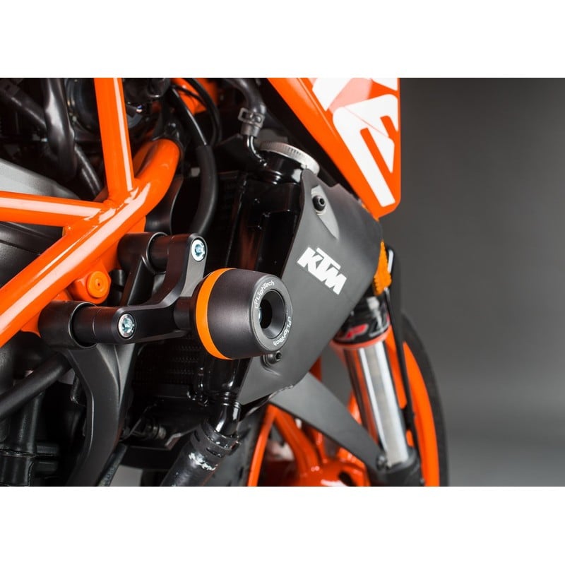 STEKT203 Kit de protección de cuadro con absorción de impactos Ktm Duke 125 2017+ Lightech