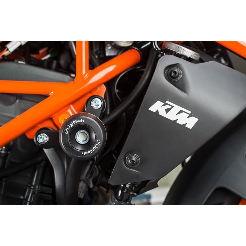 STEKT203 Shock-Absorbing Frame Sliders Kit Ktm Duke 125 2017+ Lightech
