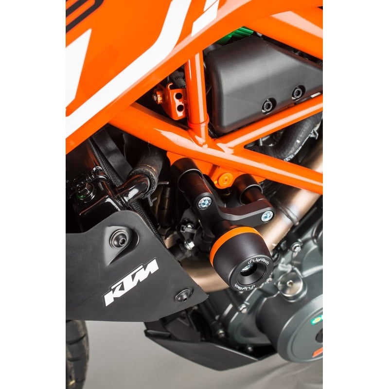 STEKT203 Kit de protección de cuadro con absorción de impactos Ktm Duke 125 2017+ Lightech