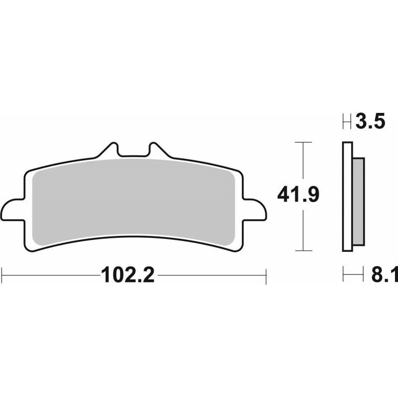 Plaquettes de frein SBS avant droite-gauche pour Ducati Panigale V4 18/19 841DC Racing Dual Carbon