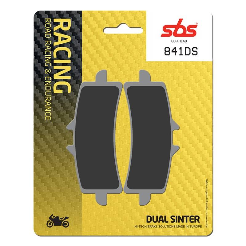 Plaquettes de frein SBS avant droite-gauche pour Ducati Panigale V4 18/19 841DS Racing Competition Dual Sinter