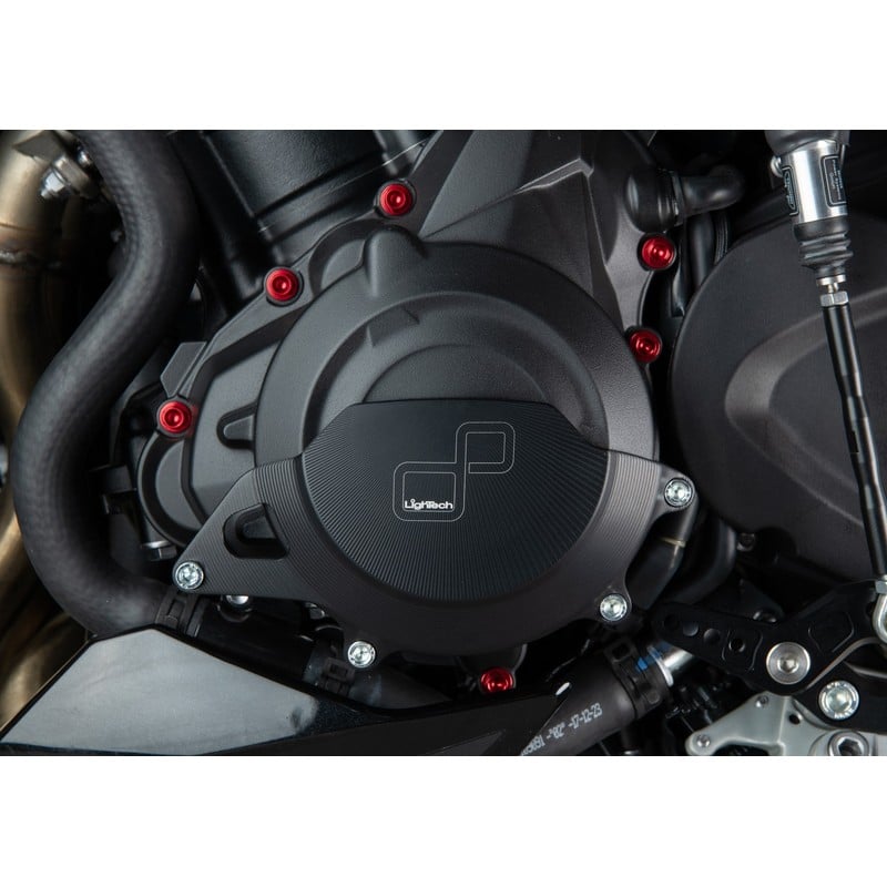 ECPTR002NER Aluminium Protection Electric Cover Left Side Triumph Street Triple 765 RS 2017+ Lightec